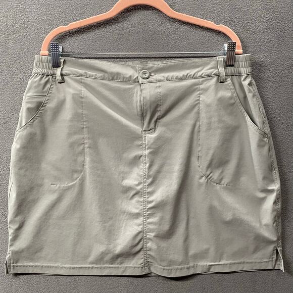 Willit Skort Womens XL Gray Ripstop Golf Comfortable Nylon Stretch Pockets - Picture 1 of 12